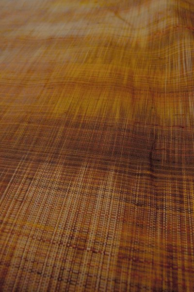 画像8: O0328Z 女性用紬  シルク（正絹） 茶色, ぼかし 【中古】【USED】【リサイクル】 ★★★★☆【O0328Z】 (8)