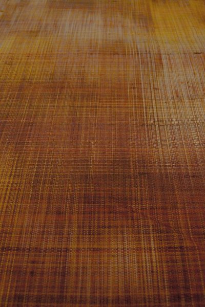 画像9: O0328Z 女性用紬  シルク（正絹） 茶色, ぼかし 【中古】【USED】【リサイクル】 ★★★★☆【O0328Z】 (9)