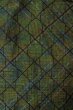 画像4: O0329A 女性用紬 十日町紬 シルク（正絹） 深い緑色, 菱 【中古】【USED】【リサイクル】 ★★★★☆【O0329A】 (4)