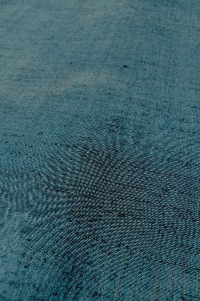 画像8: O0329B 女性用紬  シルク（正絹） 灰色がかった青, 縞 【中古】【USED】【リサイクル】 ★★★★☆【O0329B】 (8)