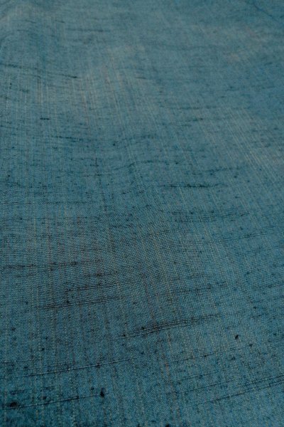 画像10: O0329B 女性用紬  シルク（正絹） 灰色がかった青, 縞 【中古】【USED】【リサイクル】 ★★★★☆【O0329B】 (10)