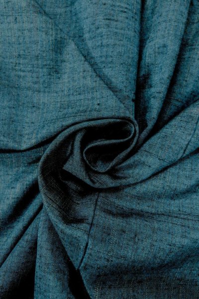 画像11: O0329B 女性用紬  シルク（正絹） 灰色がかった青, 縞 【中古】【USED】【リサイクル】 ★★★★☆【O0329B】 (11)