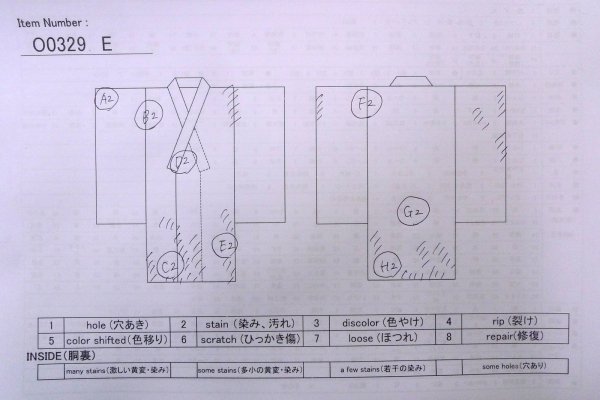 画像13: O0329E 女性用紬  シルク（正絹） 薄い珊瑚色, もみじ 【中古】【USED】【リサイクル】 ★★☆☆☆【O0329E】 (13)
