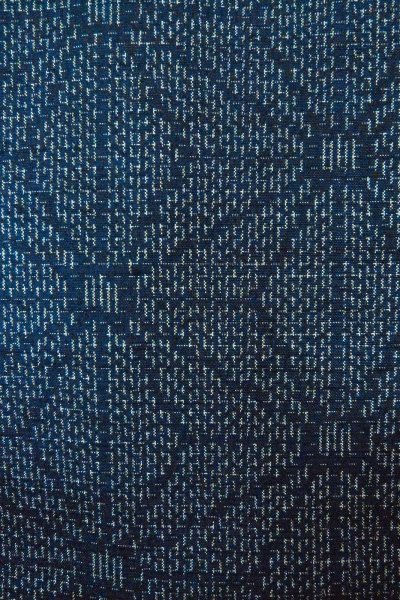 画像7: O0329G 女性用紬  シルク（正絹） 藍, 麻の葉 【中古】【USED】【リサイクル】 ★★★☆☆【O0329G】 (7)