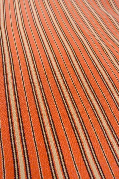 画像10: O0419B 女性用織  シルク（正絹） 淡い橙色, 縞 【中古】【USED】【リサイクル】 ★★★★☆【O0419B】 (10)