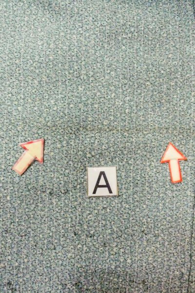 画像14: O0419G 女性用小紋  シルク（正絹） 淡い緑み水色, 花 【中古】【USED】【リサイクル】 ★★☆☆☆【O0419G】 (14)