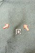 画像17: O0419G 女性用小紋  シルク（正絹） 淡い緑み水色, 花 【中古】【USED】【リサイクル】 ★★☆☆☆【O0419G】 (17)