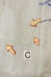画像16: O0419I 女性用小紋  シルク（正絹） オフ　ホワイト, 芝草 【中古】【USED】【リサイクル】 ★☆☆☆☆【O0419I】 (16)