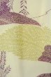 画像7: O0419J 女性用小紋  シルク（正絹） オフ　ホワイト, 花 【中古】【USED】【リサイクル】 ★★★☆☆【O0419J】 (7)