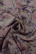画像12: O0419M 女性用小紋  シルク（正絹） 淡い灰色がかったオリーブ, 花 【中古】【USED】【リサイクル】 ★★★☆☆【O0419M】 (12)