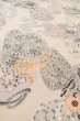 画像10: O0419N 女性用小紋  シルク（正絹） オフ　ホワイト, ぼたん 【中古】【USED】【リサイクル】 ★☆☆☆☆【O0419N】 (10)