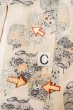 画像16: O0419N 女性用小紋  シルク（正絹） オフ　ホワイト, ぼたん 【中古】【USED】【リサイクル】 ★☆☆☆☆【O0419N】 (16)