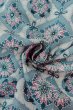 画像11: O0419R 女性用小紋  シルク（正絹） 淡い灰色, 花 【中古】【USED】【リサイクル】 ★★☆☆☆【O0419R】 (11)