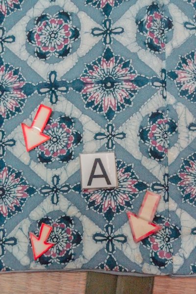 画像14: O0419R 女性用小紋  シルク（正絹） 淡い灰色, 花 【中古】【USED】【リサイクル】 ★★☆☆☆【O0419R】 (14)