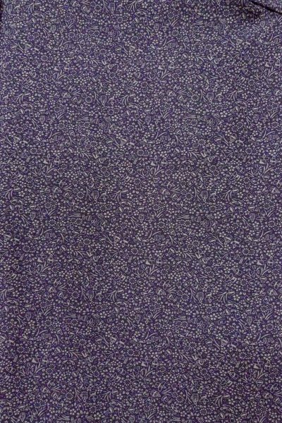 画像3: O0419V 女性用小紋  シルク（正絹） 紫色, 花 【中古】【USED】【リサイクル】 ★★★★☆【O0419V】 (3)