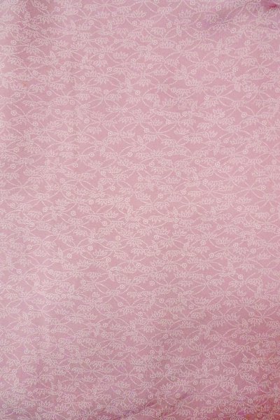 画像3: O0419Z 女性用小紋 江戸小紋 シルク（正絹） 灰色がかった桃色, 花 【中古】【USED】【リサイクル】 ★★☆☆☆【O0419Z】 (3)