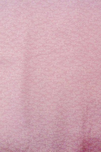 画像4: O0419Z 女性用小紋 江戸小紋 シルク（正絹） 灰色がかった桃色, 花 【中古】【USED】【リサイクル】 ★★☆☆☆【O0419Z】 (4)