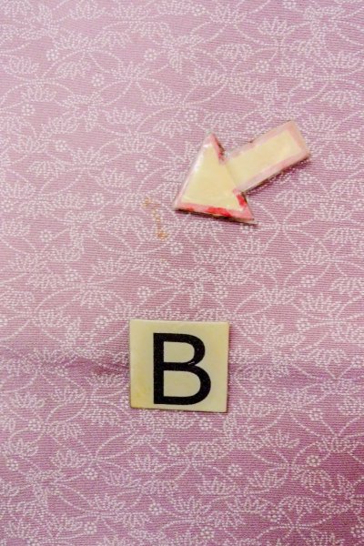 画像15: O0419Z 女性用小紋 江戸小紋 シルク（正絹） 灰色がかった桃色, 花 【中古】【USED】【リサイクル】 ★★☆☆☆【O0419Z】 (15)