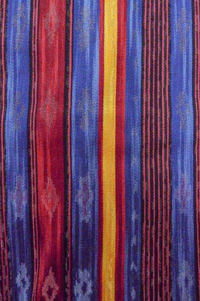 画像7: O0420A 女性用織  シルク（正絹） マルチカラー, 縞 【中古】【USED】【リサイクル】 ★★★☆☆【O0420A】 (7)