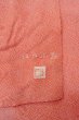 画像3: O0420B 女性用小紋 江戸小紋 シルク（正絹） 朱赤, 小さな点々 【中古】【USED】【リサイクル】 ★★★☆☆【O0420B】 (3)