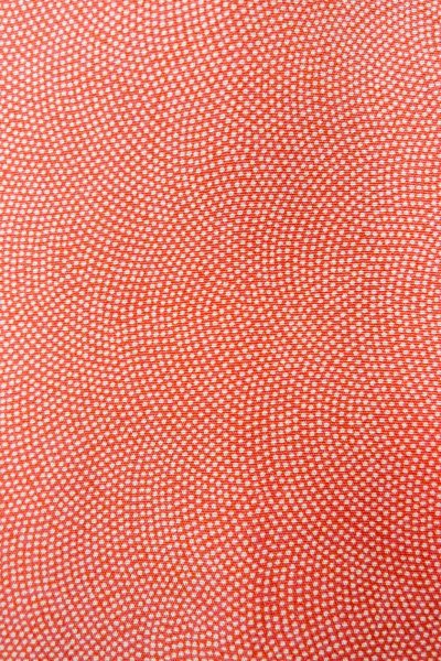 画像8: O0420B 女性用小紋 江戸小紋 シルク（正絹） 朱赤, 小さな点々 【中古】【USED】【リサイクル】 ★★★☆☆【O0420B】 (8)