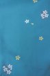 画像3: O0420C 女性用小紋  化繊 水色, 桜 【中古】【USED】【リサイクル】 ★★★★☆【O0420C】 (3)
