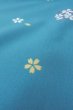 画像8: O0420C 女性用小紋  化繊 水色, 桜 【中古】【USED】【リサイクル】 ★★★★☆【O0420C】 (8)