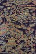 画像3: O0420D 女性用小紋  シルク（正絹） 深い藍, 花 【中古】【USED】【リサイクル】 ★★★★☆【O0420D】 (3)