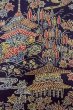 画像5: O0420D 女性用小紋  シルク（正絹） 深い藍, 花 【中古】【USED】【リサイクル】 ★★★★☆【O0420D】 (5)