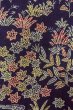 画像7: O0420D 女性用小紋  シルク（正絹） 深い藍, 花 【中古】【USED】【リサイクル】 ★★★★☆【O0420D】 (7)