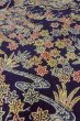 画像8: O0420D 女性用小紋  シルク（正絹） 深い藍, 花 【中古】【USED】【リサイクル】 ★★★★☆【O0420D】 (8)