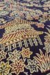 画像10: O0420D 女性用小紋  シルク（正絹） 深い藍, 花 【中古】【USED】【リサイクル】 ★★★★☆【O0420D】 (10)
