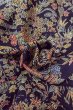 画像11: O0420D 女性用小紋  シルク（正絹） 深い藍, 花 【中古】【USED】【リサイクル】 ★★★★☆【O0420D】 (11)