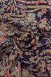 画像12: O0420D 女性用小紋  シルク（正絹） 深い藍, 花 【中古】【USED】【リサイクル】 ★★★★☆【O0420D】 (12)