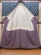 画像2: O0420F 女性用小紋  シルク（正絹） 灰色がかった藍, いげた 【中古】【USED】【リサイクル】 ★★☆☆☆【O0420F】 (2)
