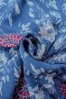 画像12: O0420G 女性用小紋  シルク（正絹） 青, 花 【中古】【USED】【リサイクル】 ★★★☆☆【O0420G】 (12)