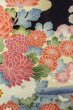 画像10: O0509A 女性用留袖 加賀友禅 シルク（正絹） 黒, ぼたん 【中古】【USED】【リサイクル】 ★★★☆☆【O0509A】 (10)