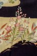 画像13: O0509A 女性用留袖 加賀友禅 シルク（正絹） 黒, ぼたん 【中古】【USED】【リサイクル】 ★★★☆☆【O0509A】 (13)