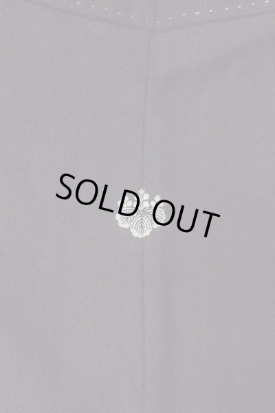 画像4: O0509B 女性用留袖  化繊 黒, 桜 【中古】【USED】【リサイクル】 ★★★★☆【O0509B】 (4)