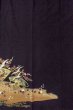 画像6: O0509B 女性用留袖  化繊 黒, 桜 【中古】【USED】【リサイクル】 ★★★★☆【O0509B】 (6)