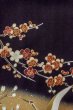 画像9: O0509B 女性用留袖  化繊 黒, 桜 【中古】【USED】【リサイクル】 ★★★★☆【O0509B】 (9)