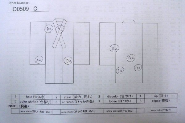 画像20: O0509C 女性用留袖  シルク（正絹） 黒, 梅 【中古】【USED】【リサイクル】 ★★☆☆☆【O0509C】 (20)