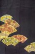 画像5: O0509E 女性用留袖  シルク（正絹） 黒, 花 【中古】【USED】【リサイクル】 ★★★☆☆【O0509E】 (5)