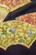 画像8: O0509E 女性用留袖  シルク（正絹） 黒, 花 【中古】【USED】【リサイクル】 ★★★☆☆【O0509E】 (8)