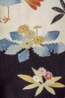 画像10: O0509F 女性用留袖  シルク（正絹） 黒, 花 【中古】【USED】【リサイクル】 ★★★☆☆【O0509F】 (10)
