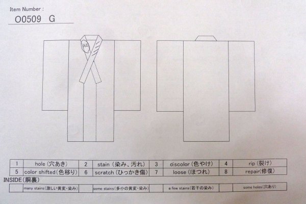 画像19: O0509G 女性用留袖  シルク（正絹） 黒, 蘭 【中古】【USED】【リサイクル】 ★★★☆☆【O0509G】 (19)