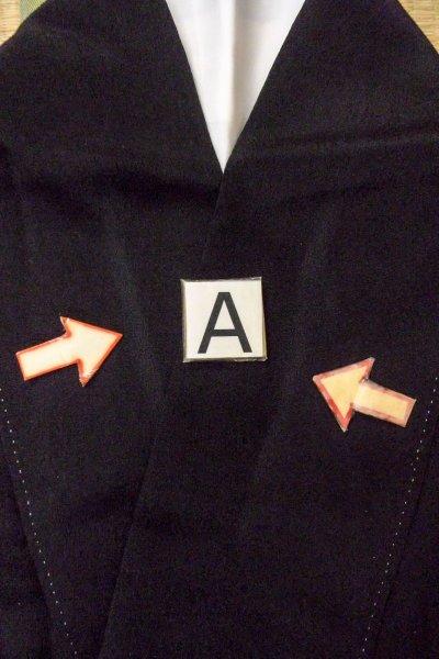 画像20: O0509G 女性用留袖  シルク（正絹） 黒, 蘭 【中古】【USED】【リサイクル】 ★★★☆☆【O0509G】 (20)