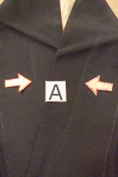 画像20: O0509H 女性用留袖  シルク（正絹） 黒, 鳥 【中古】【USED】【リサイクル】 ★★☆☆☆【O0509H】 (20)