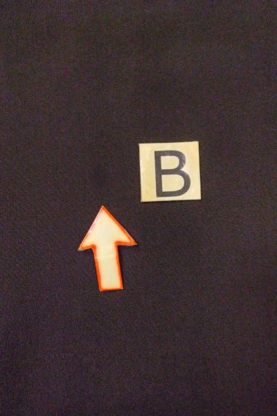 画像21: O0509H 女性用留袖  シルク（正絹） 黒, 鳥 【中古】【USED】【リサイクル】 ★★☆☆☆【O0509H】 (21)