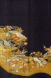 画像5: O0509I 女性用留袖  化繊 黒, ぼたん 【中古】【USED】【リサイクル】 ★★★☆☆【O0509I】 (5)